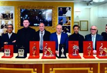 Sanremo. Michele e Antonio Affidato presentano i Premi realizzati per il Festival